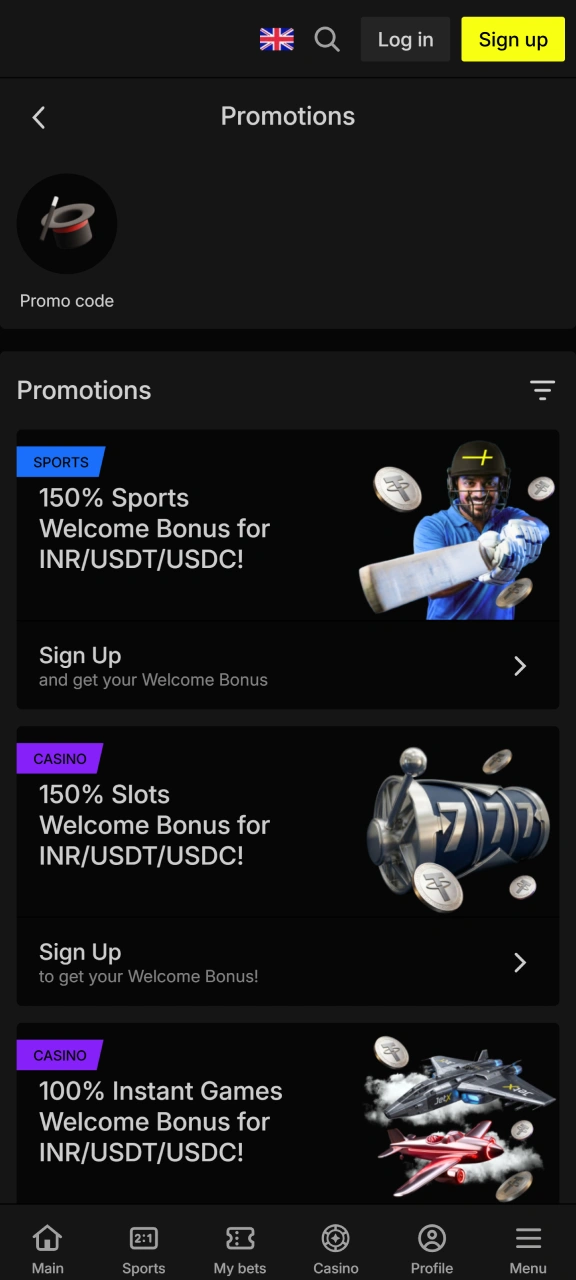 Grab exclusive offers and boost your winnings on Parimatch.